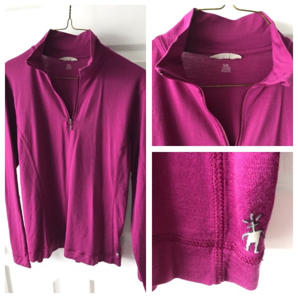 Dark Pink/Purple Smartwool 1/4 ZIP